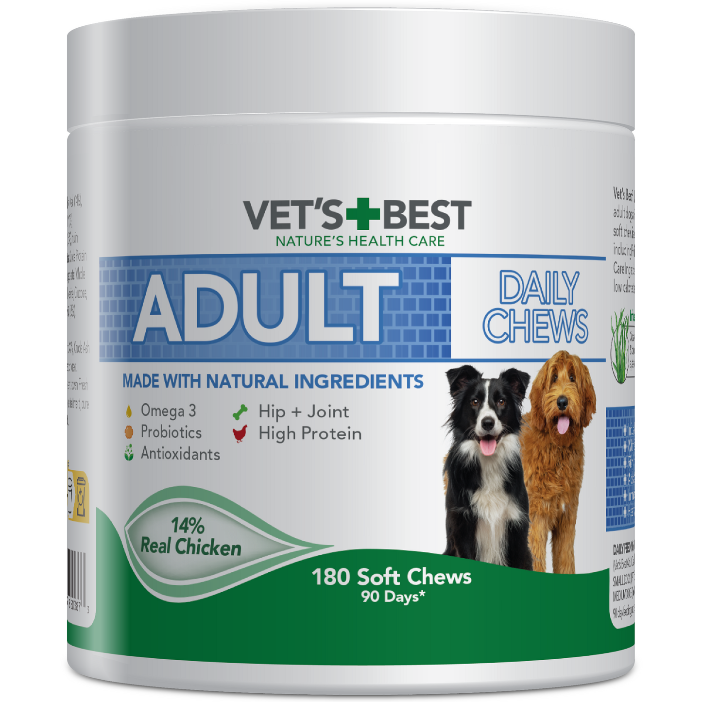 VET'S BEST Daily Chews for Adult suaugusiems šunims, N180
