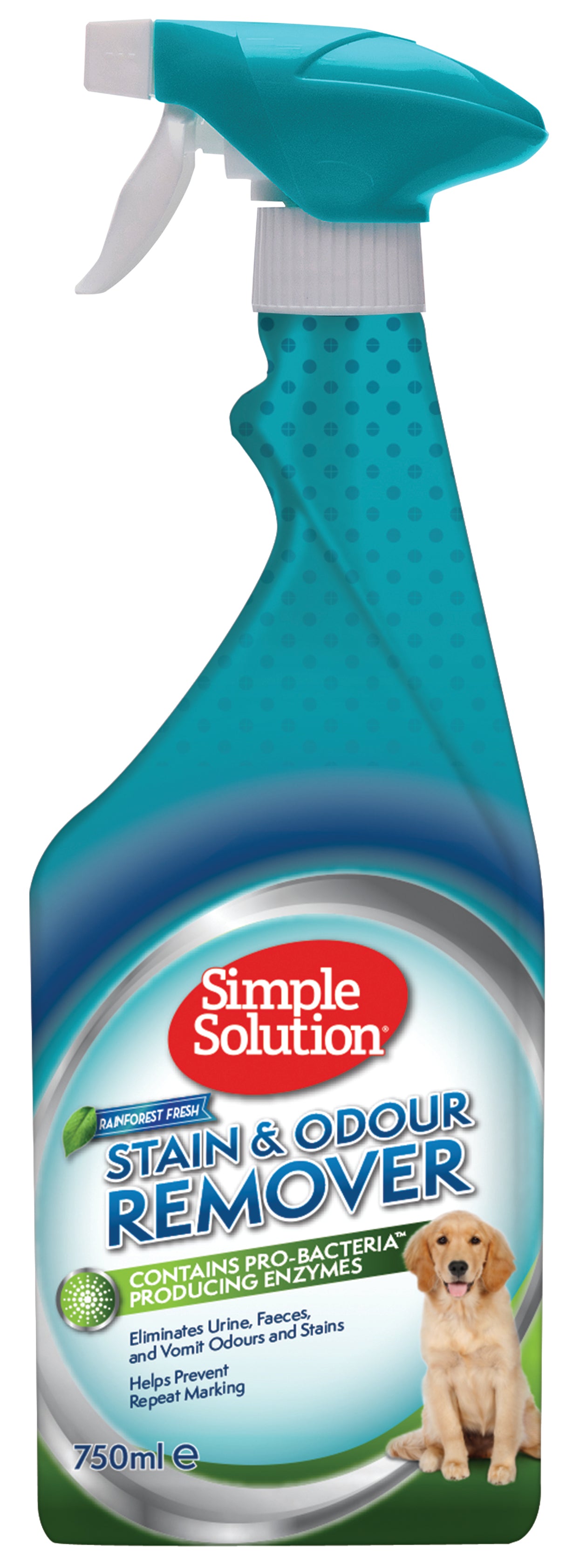 SIMPLE SOLUTION Stain & Odour Remover - Rainforest Fresh dėmių, kvapų valiklis, 750 ml