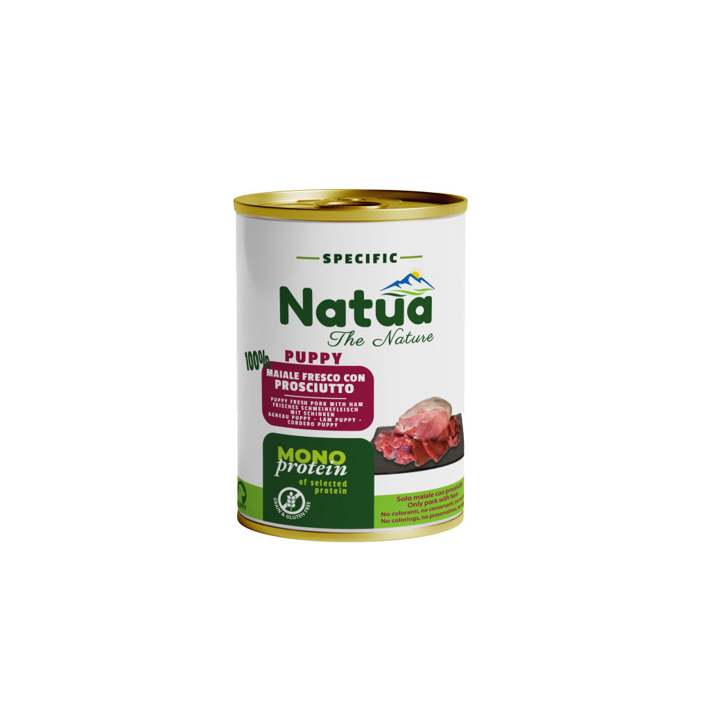 Natua Specific Mono Protein su kumpiu mažiems šuniukams, 400 g.