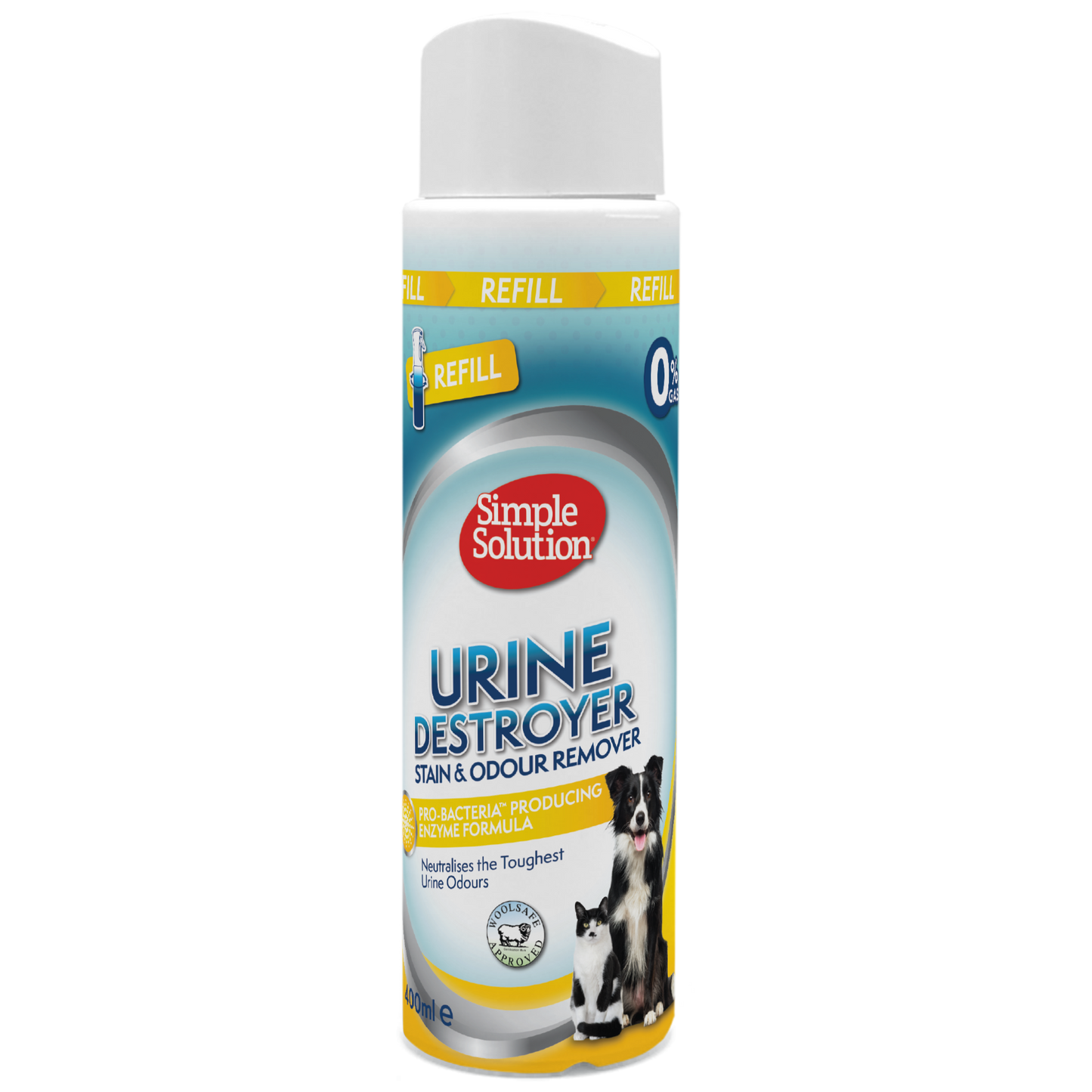 UUS! SIMPLE SOLUTION Simple Solution Urine Destroyer uriiniplekkide ja -lõhnade eemaldaja TÄIDE, 400 ml