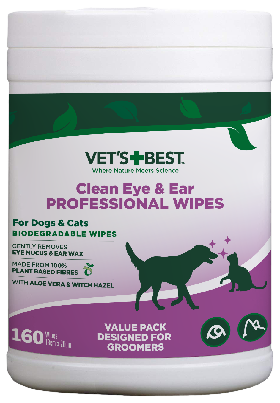 Vet's Best kõrvapuhastuslapid, 50 tk.