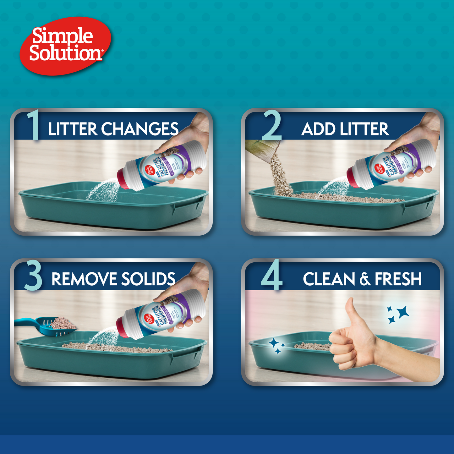 UUDIS! SIMPLE SOLUTION Cat Litter Freshener kassiliiva värskendaja – graanulid, 500 g