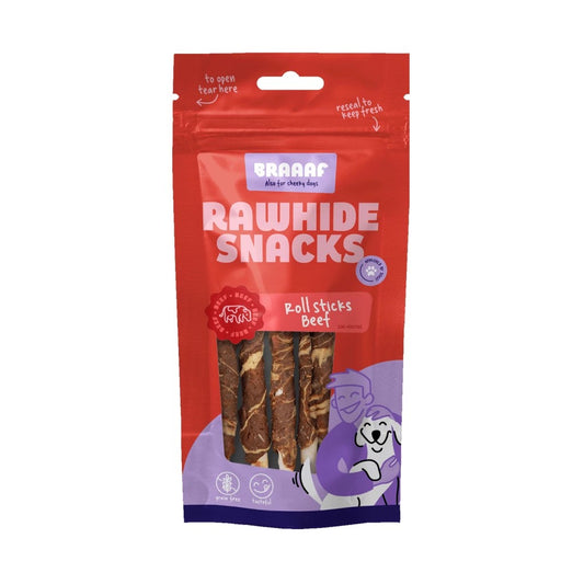Braaaf Butchery lazdelės su jautiena ir žuvimi, 80 g