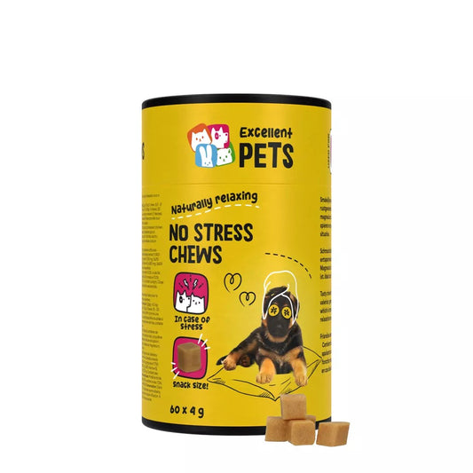 Excellent PETS No Stress Soft Chews papildai streso mažinimui, 60 vnt.