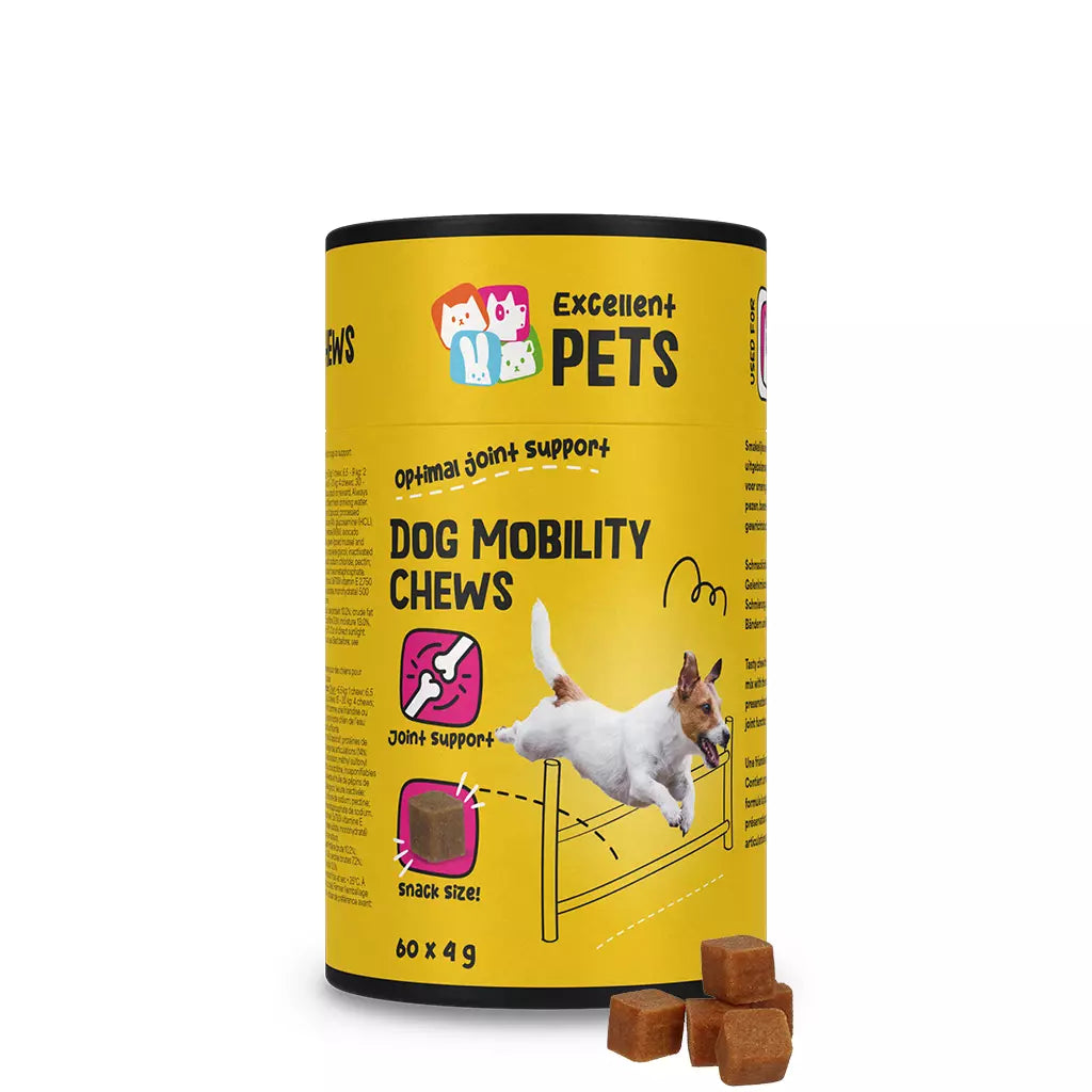 Excellent PETS Dog Mobility Soft Chews papildinātāji locītavām, 60 gab.