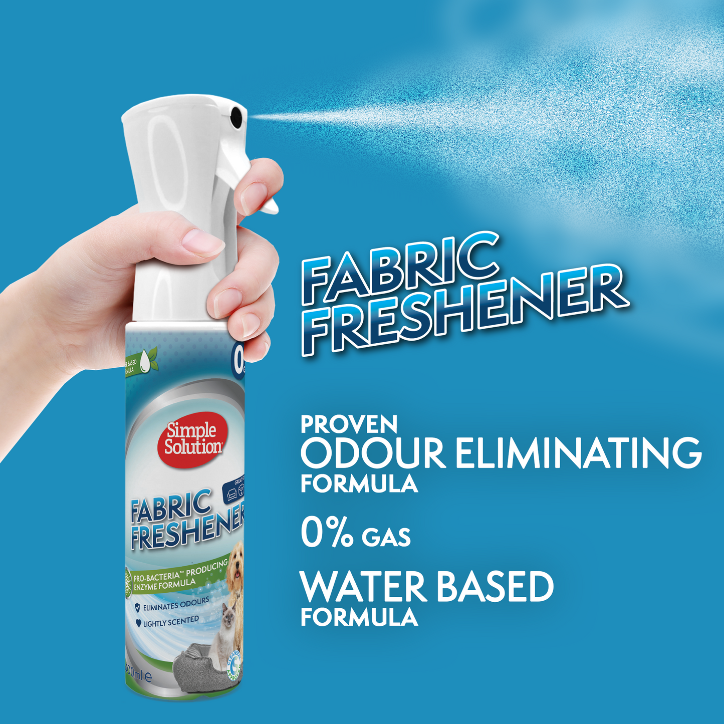 NAUJIENA! SIMPLE SOLUTION Fabric Freshener Flairosol audinių gaiviklis, 400ml