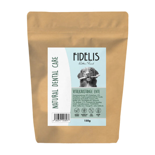 FIDELIS Košļājamās standziņas ar liellopu gaļu un pīles gaļu, 150 g.