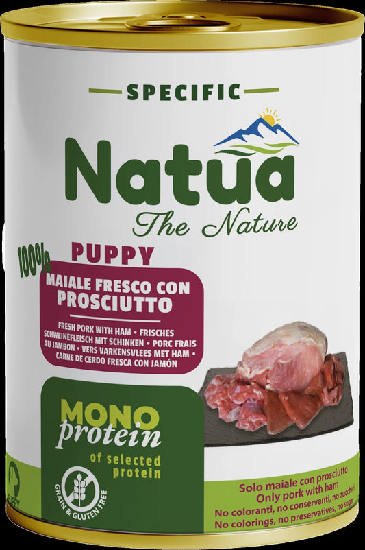 Natua Specific Mono Protein su kumpiu mažiems šuniukams, 400 g.